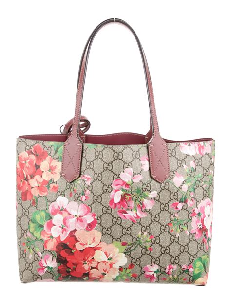 gucci handbag flowers|genuine Gucci tote.